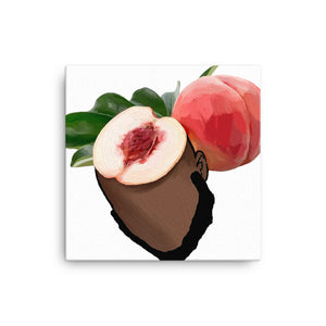 Open image in slideshow, Peach - Beared Fruit Canvas
